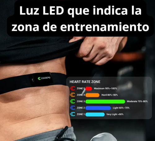 COOSPO H9Z Monitor de Frecuencia Cardíaca Pectoral ANT+ Bluetooth