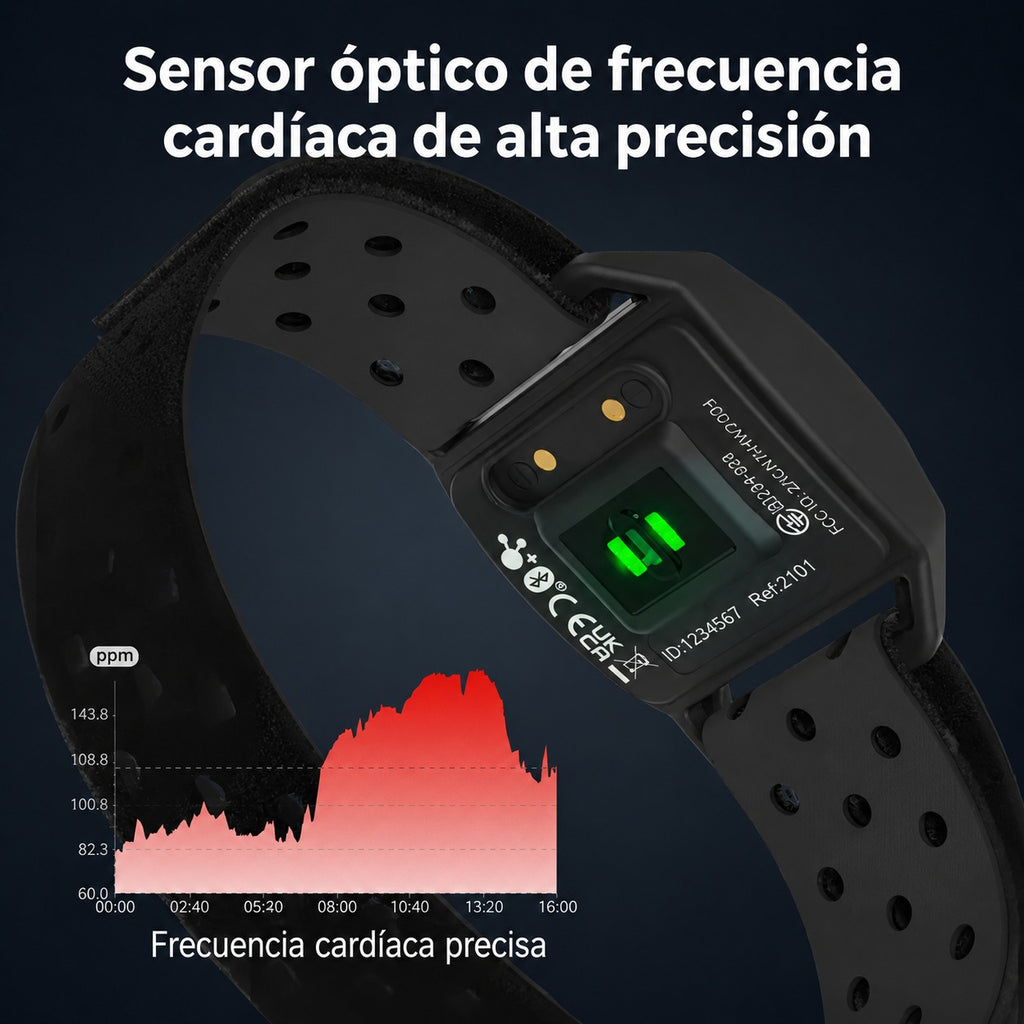 COOSPO HW706 Monitor de Frecuencia Cardíaca de Brazo ANT+ Bluetooth