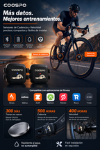 COOSPO BK467 Sensor de Velocidad y Cadencia para Bicicleta ANT+ IPX7